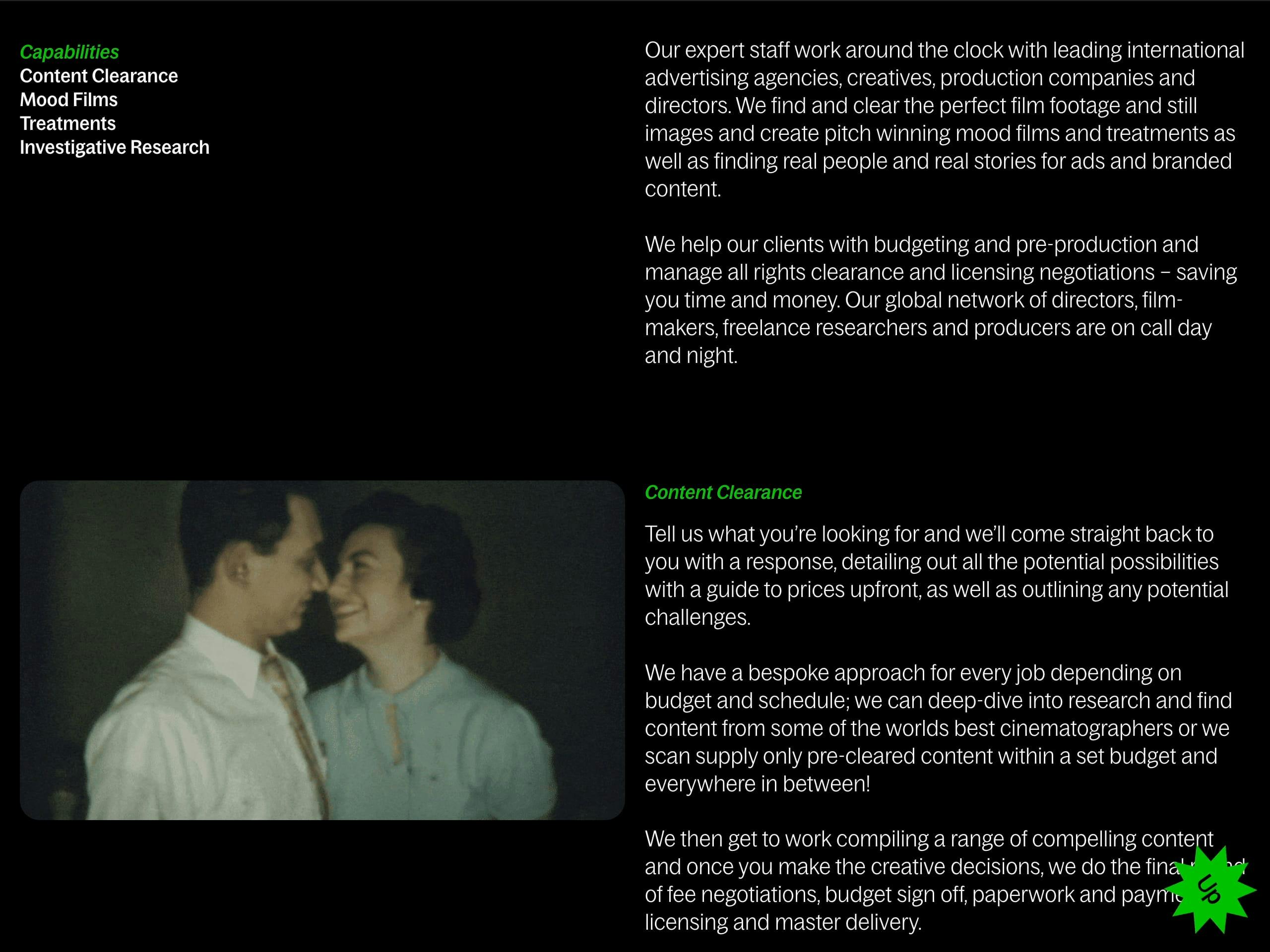 The Director Studio website screenshot 2
