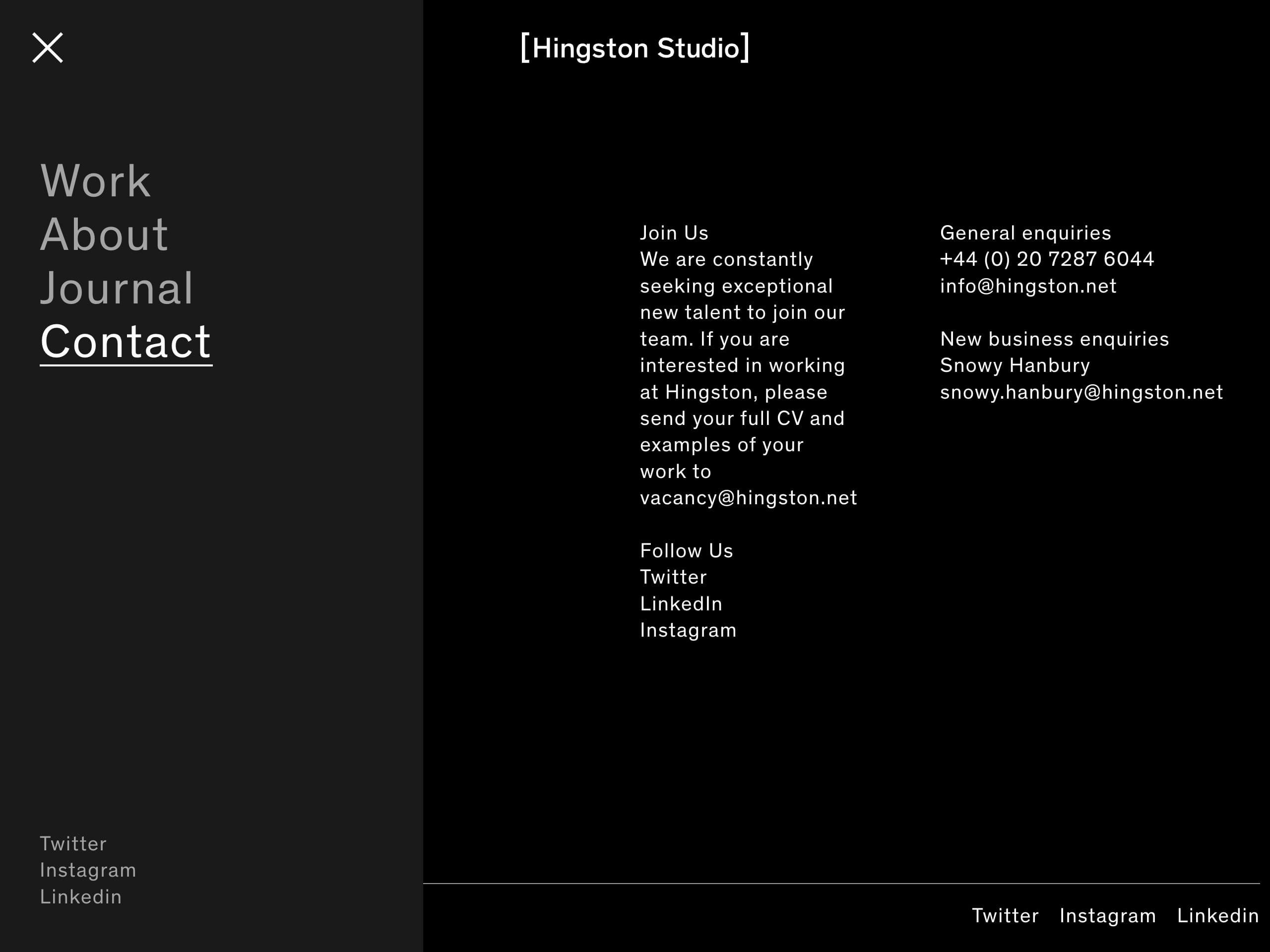 Hingston website screenshot 12