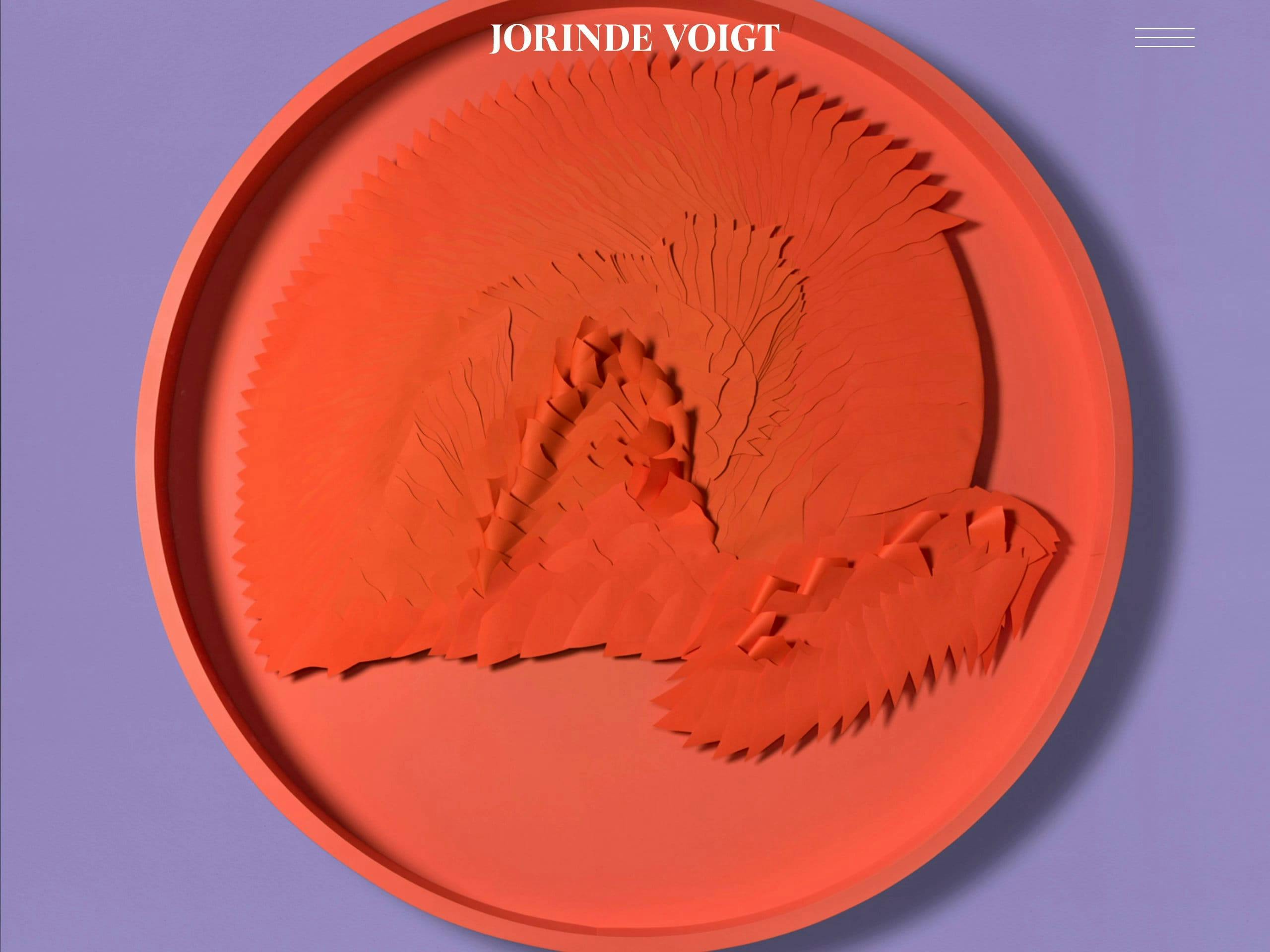 Jorinde Voigt website screenshot