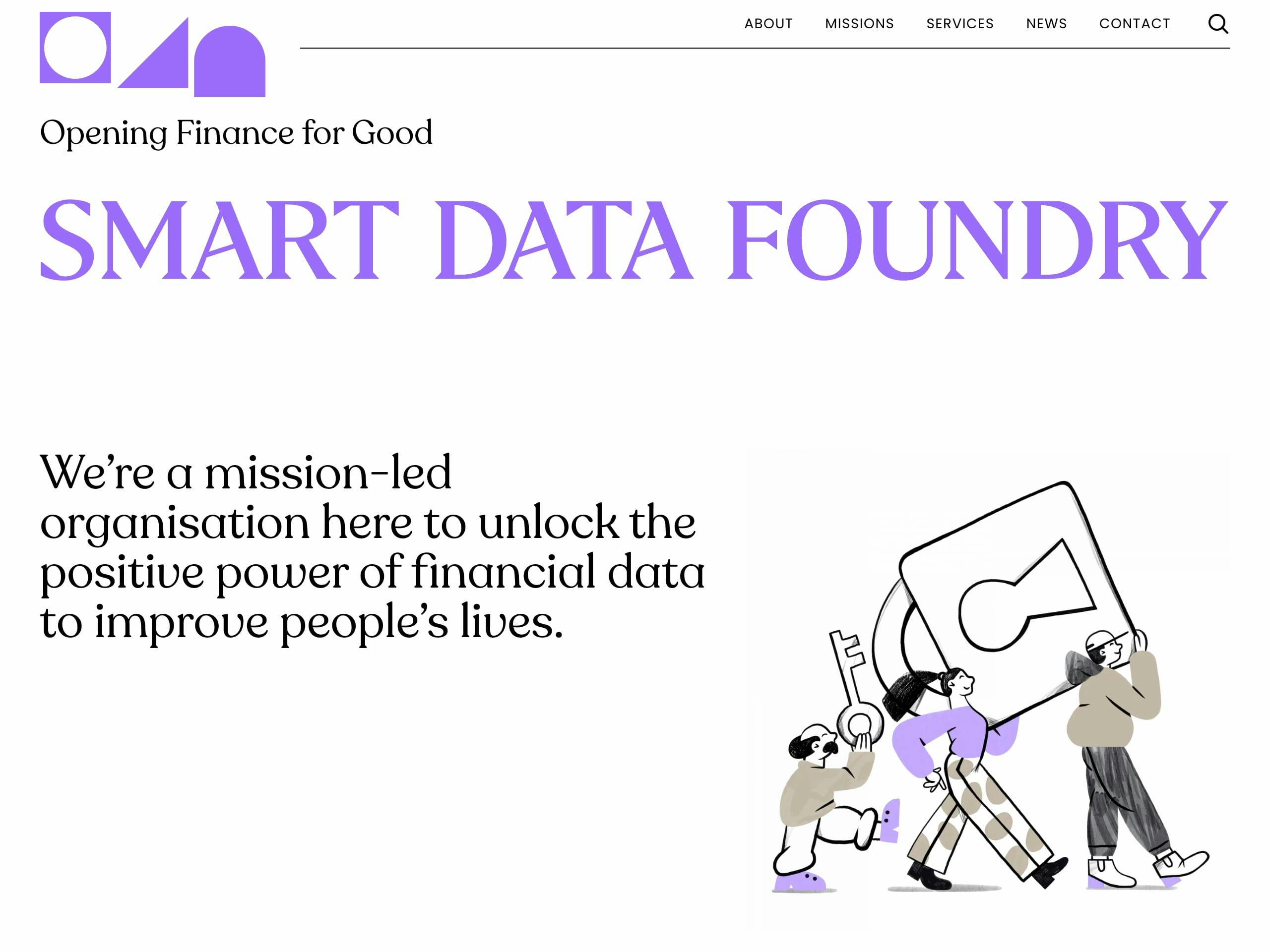 Smart Data Foundry website screenshot